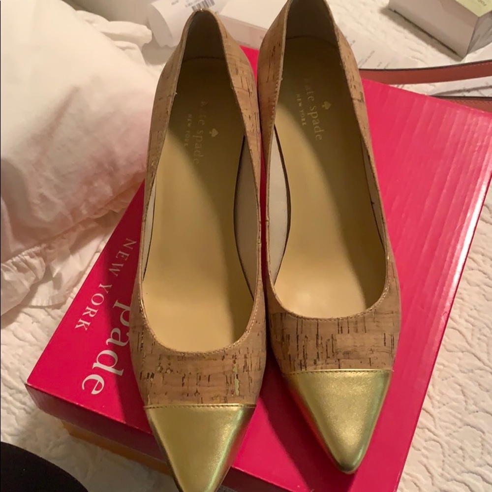 Kate Spade Powder Nappa heels- size 9.5